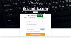 Desktop Screenshot of ikramlik.com